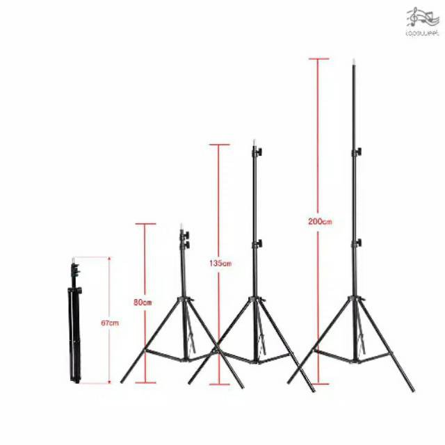 TRIPOD STAND 2 METER FOR SMARTPHONE / RINGLIGHT ALL TYPE / CAMERA UKURAN 2 METER