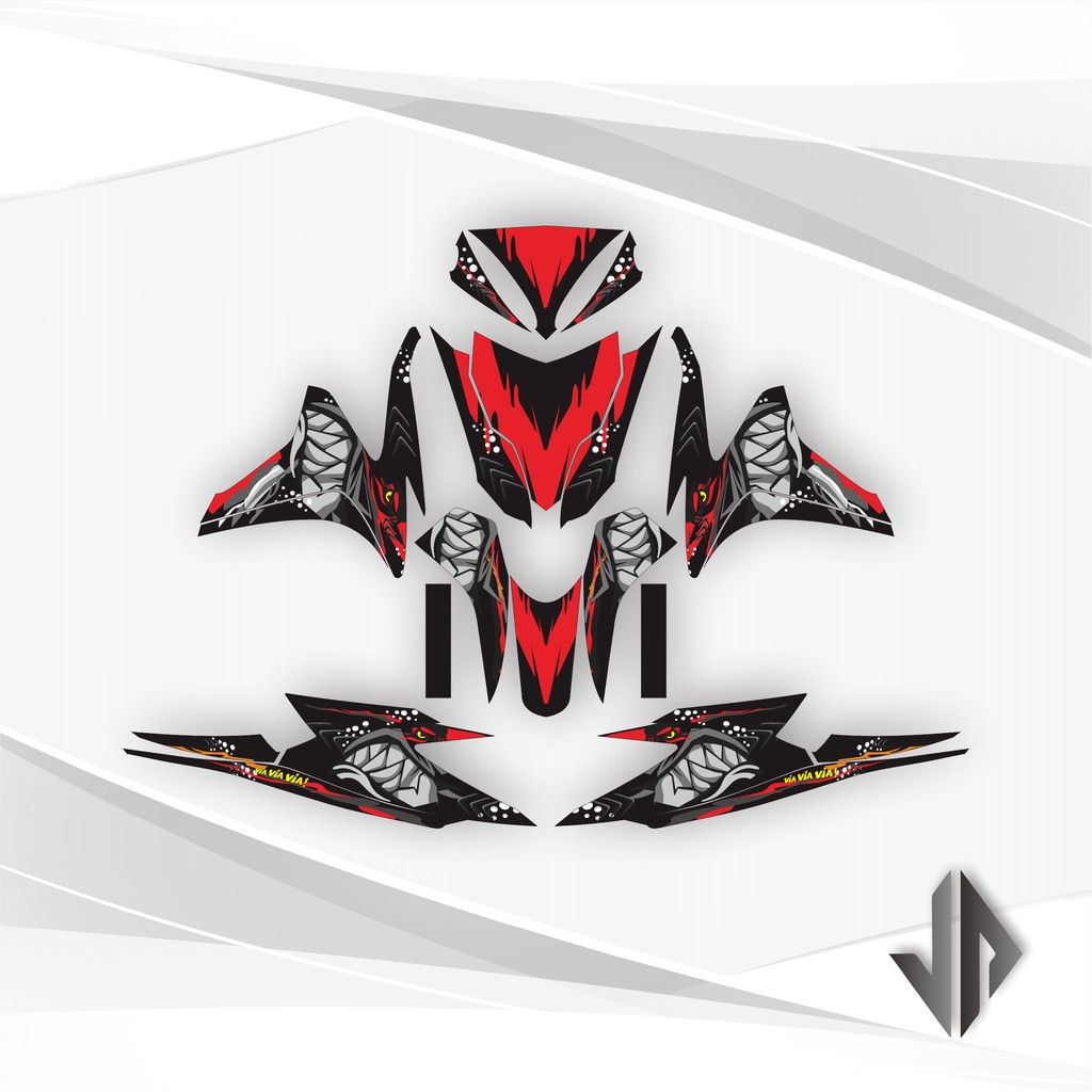 Decal Sticker / Stiker Vario 125 Old 2013 2014 Hiu Shark