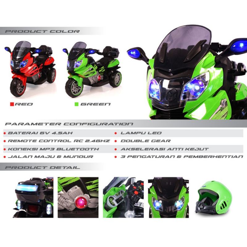 MOTOR ANAK AKI VOLTA SAMURAI 5021 REMOTE+HELM