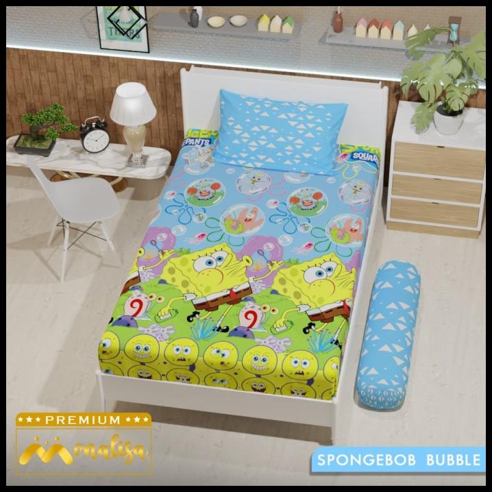 Sprei Monalisa Premium Spongebob Bubble 120X200