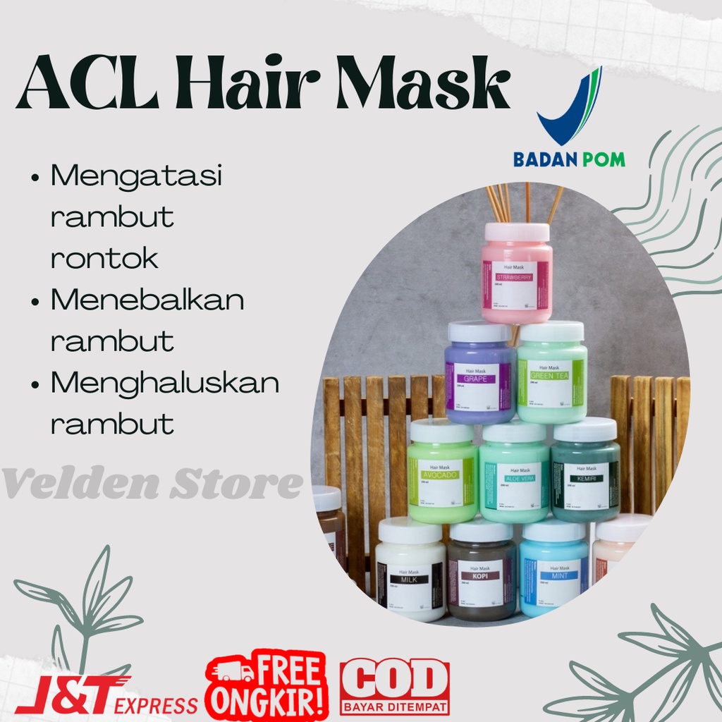 ACL Hair Mask Ala Salon Treatment / Masker Rambut Creambath / Mengatasi Rambut Rontok Original BPOM