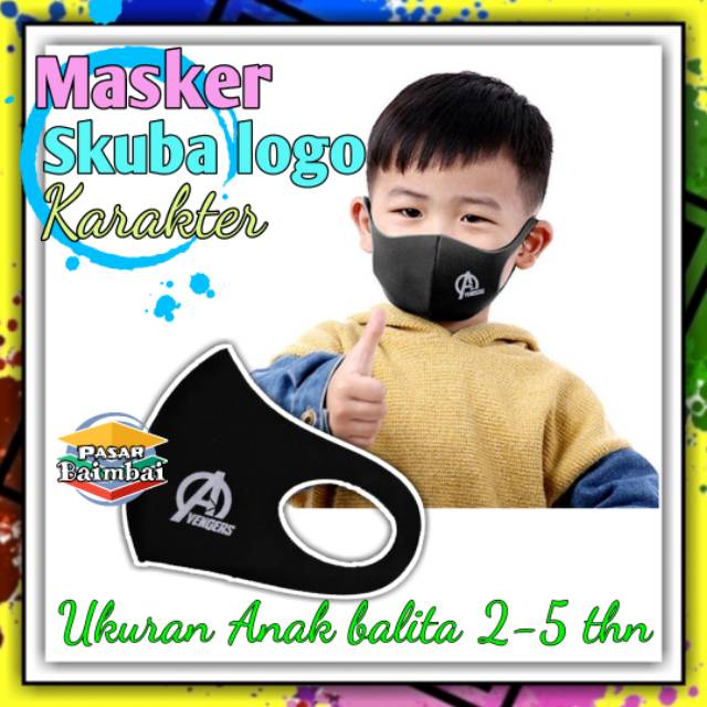 MASKER ANAK SCUBA MASKER NON MEDIS MASKER BALITA MASKER ANAK KARAKTER MASKER LOGO MASKER BANJARMASIN