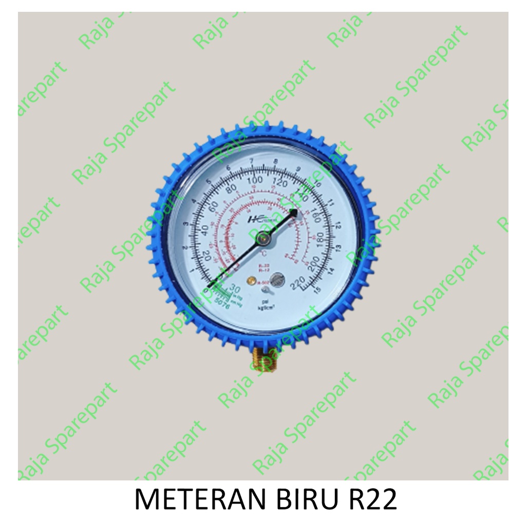 Meteran Manifold Biru R22