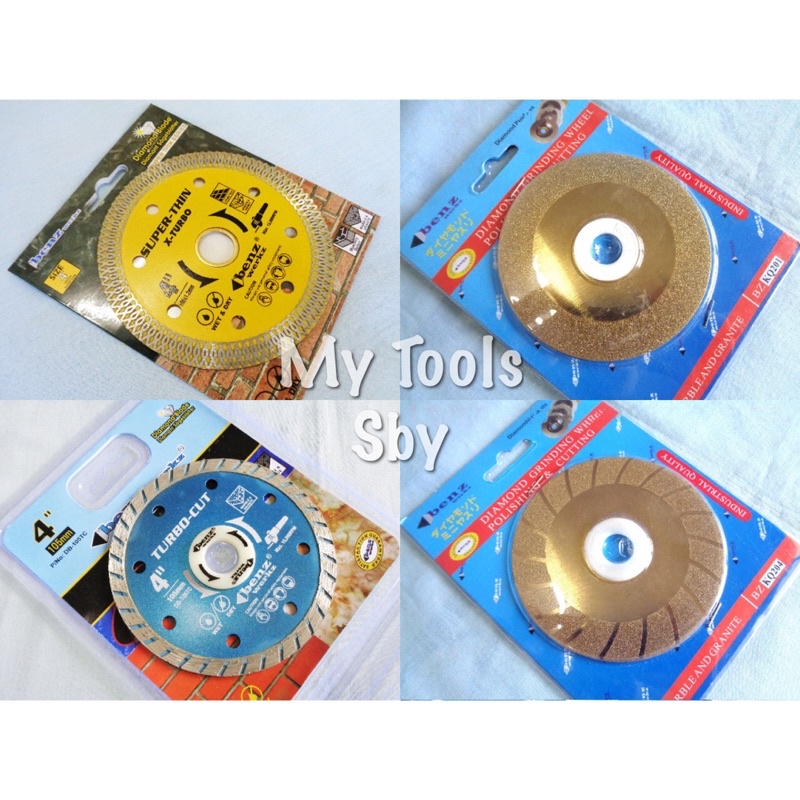Mata Potong Gerinda / Diamond Wheel Kering Batu Granit / Turbo 4” Benz