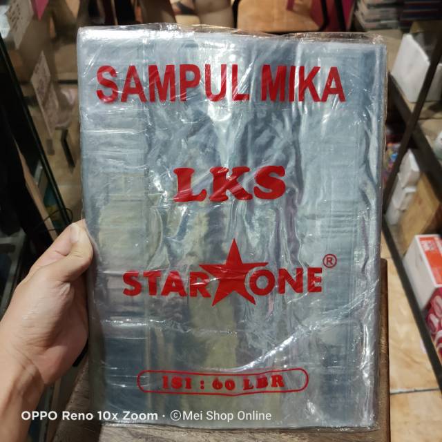 

10 lembar Sampul mika khusus buku LKS