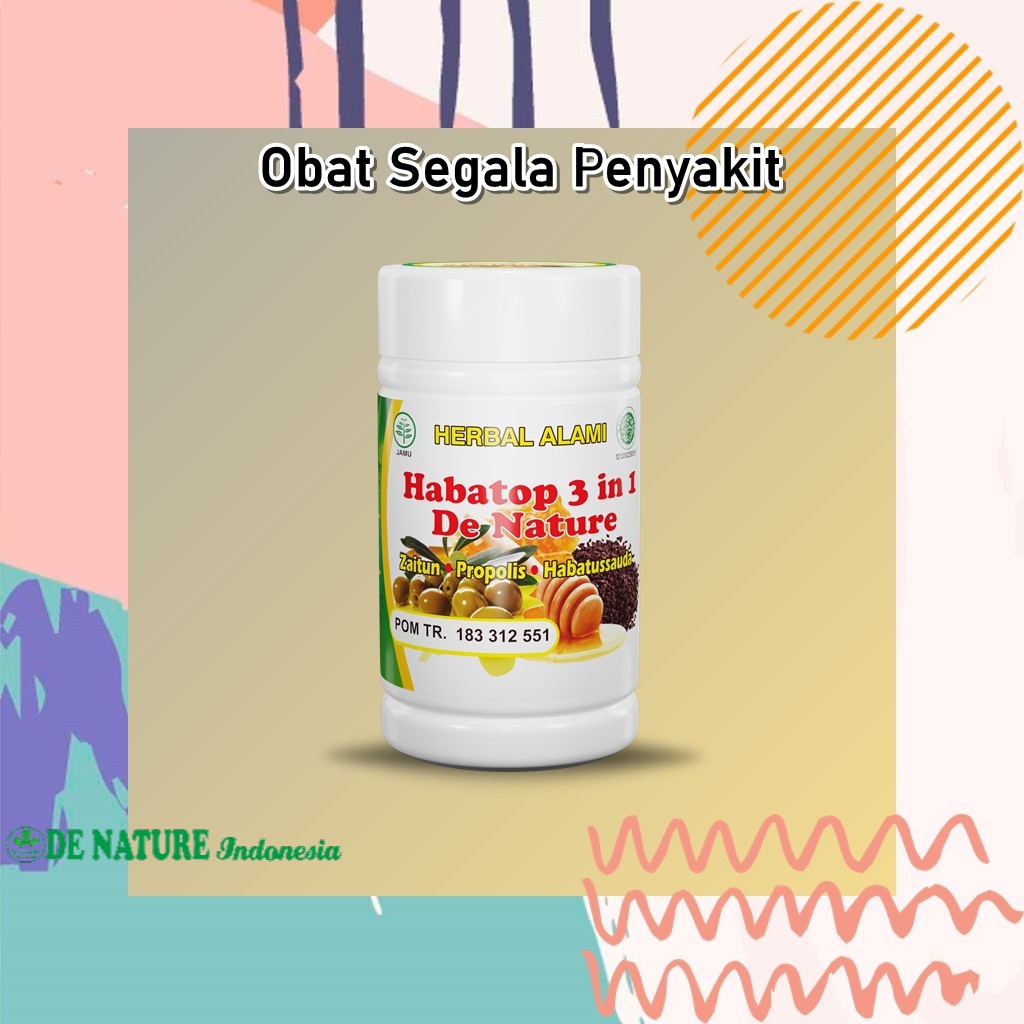 Habatop 3 in 1 Untuk Daya Tahan Tubuh Asli De Nature HERBAL ALAMI