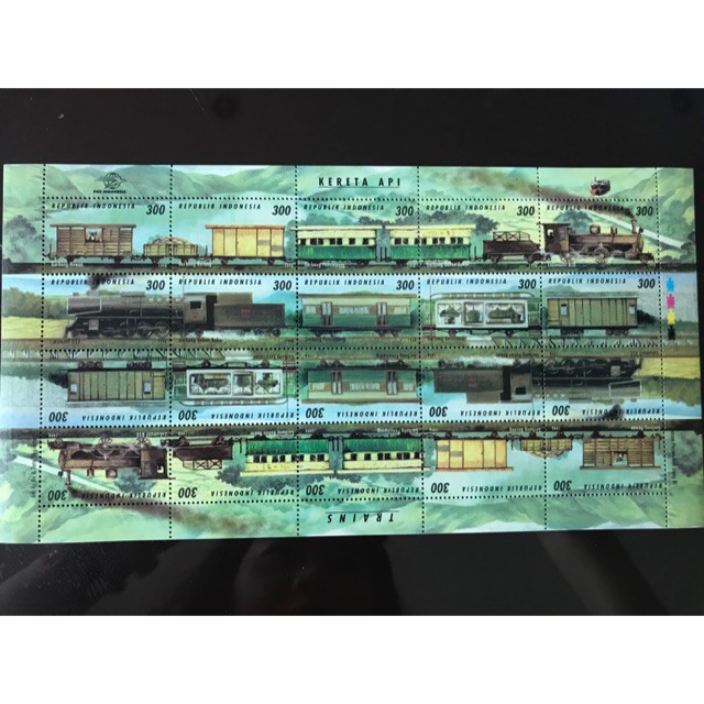 

Full Sheet Perangko Indonesia Serie Kereta Api Tahun 1998