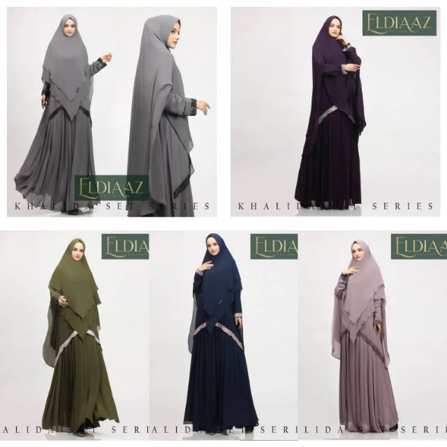 Khalida set series syari original by eldiaaz