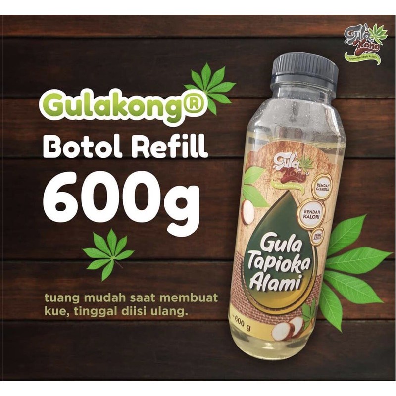 

Gulakong 600 gram - Gula Diabet - Gula Diet - Gula alami - Gula sehat ( Gula singkong cair )