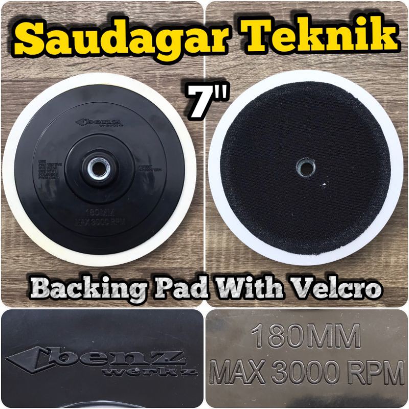 Backing Pad 7 inch M14 M16 Polish Pad Mobil 7 inch Tatakan Amplas Benz