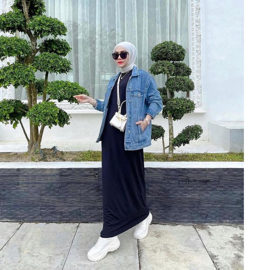 TERLARIS inner  dress span panjang sleeveles / inner dress tanpa lengan jersey premium ?