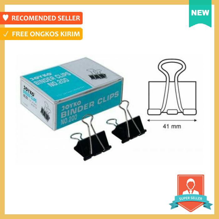 

Klip Kertas - Binder Clip 200 Joyko - Pengikat & Perekat