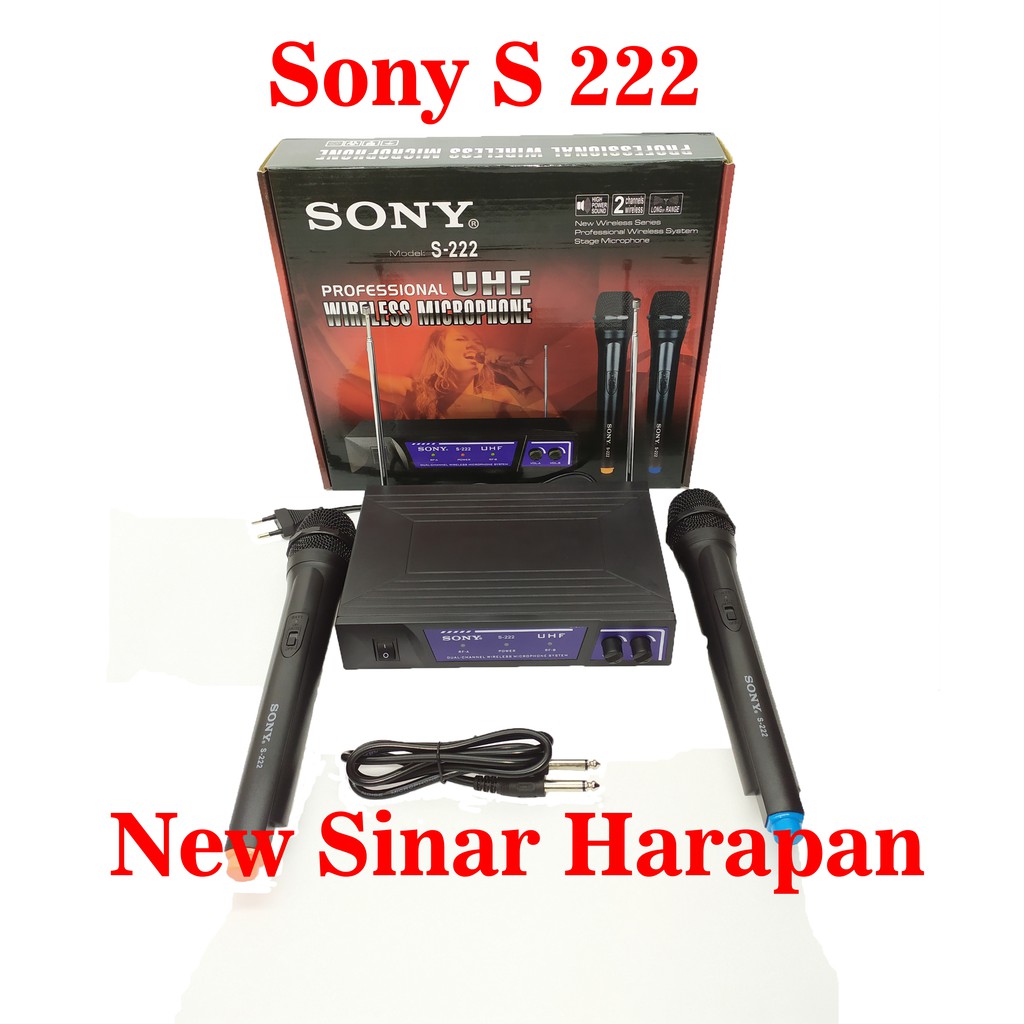 Jual Mic wireless sony S 222/mic wireless sony s 222/ mic sony s 222