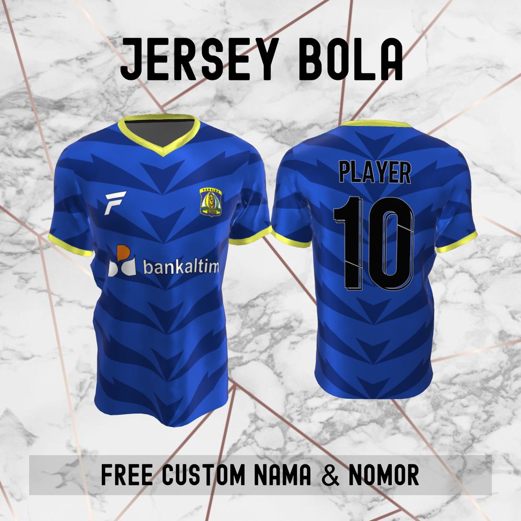 Jersey Persiba Balikpapan Klub Bola Baju Kaos Custom Nama dan Nomor Punggung - 197