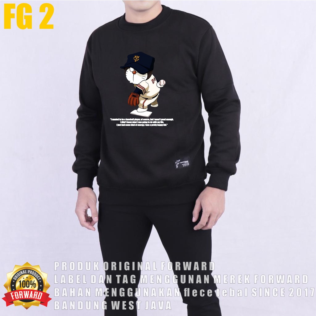 FORWARDSYSTEM Sweater Sweatshirt Crewneck Jumper Unisex Soft Fleece Size M L XL 1-11