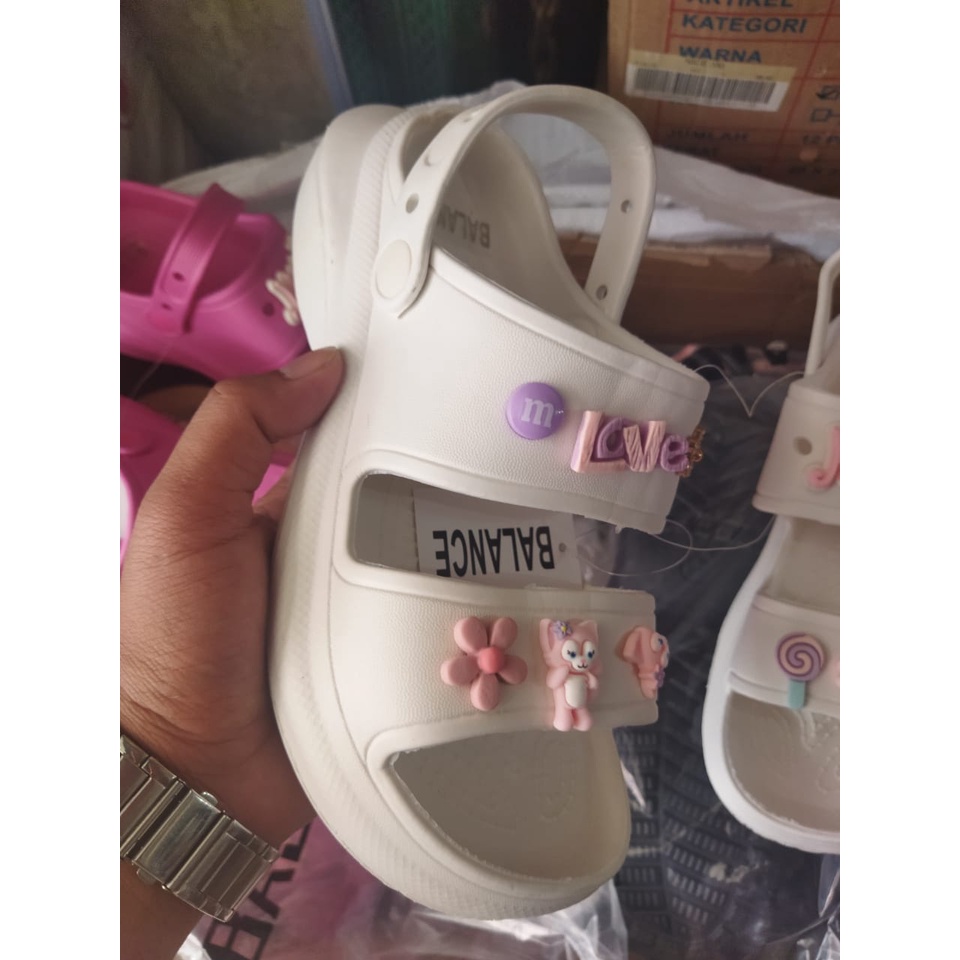 Sandal wanita wedges baim balance 6085-1 size 36-41 sandal tofu model terbaru