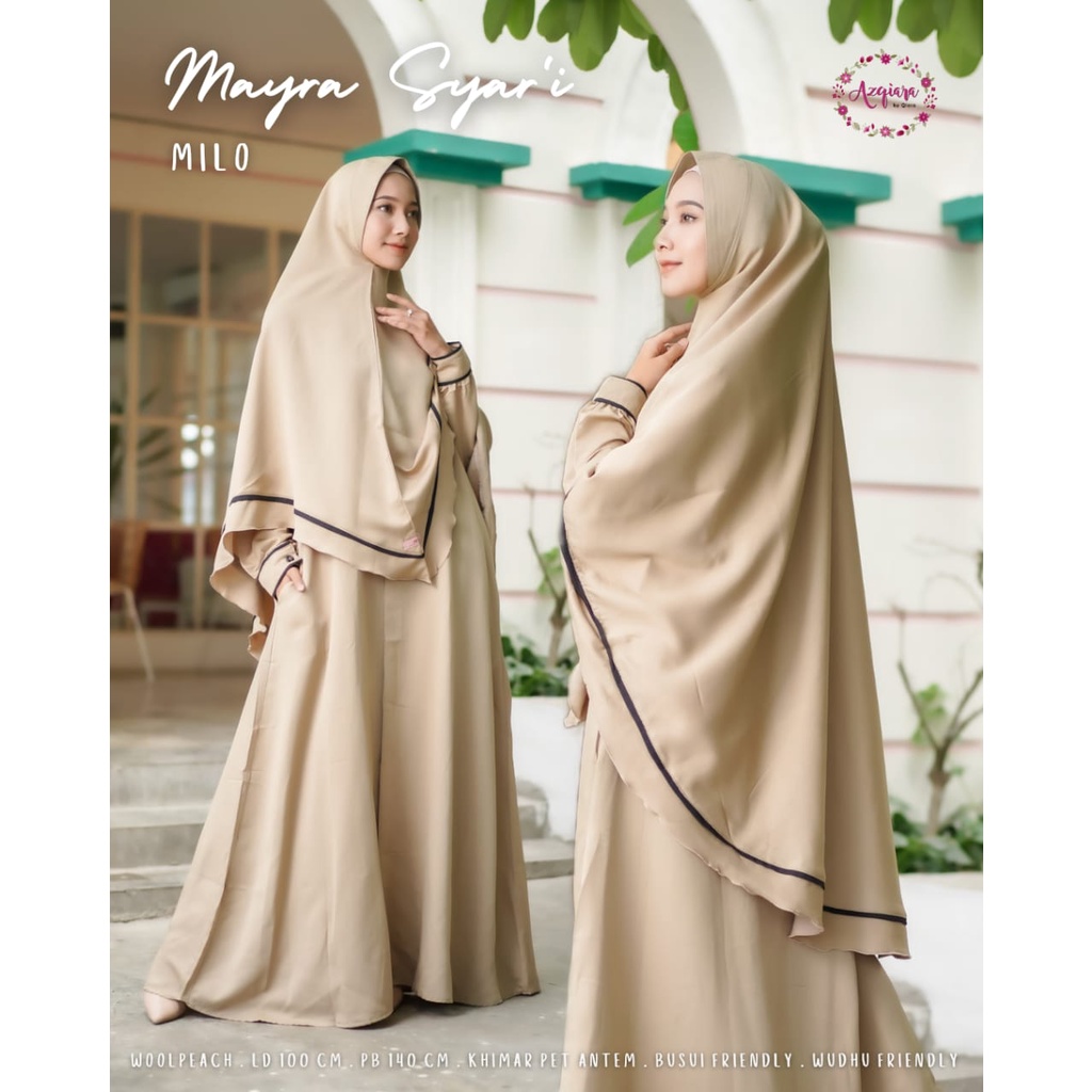 MAYRA SYARI gamis muslim wanita original produk by qiara