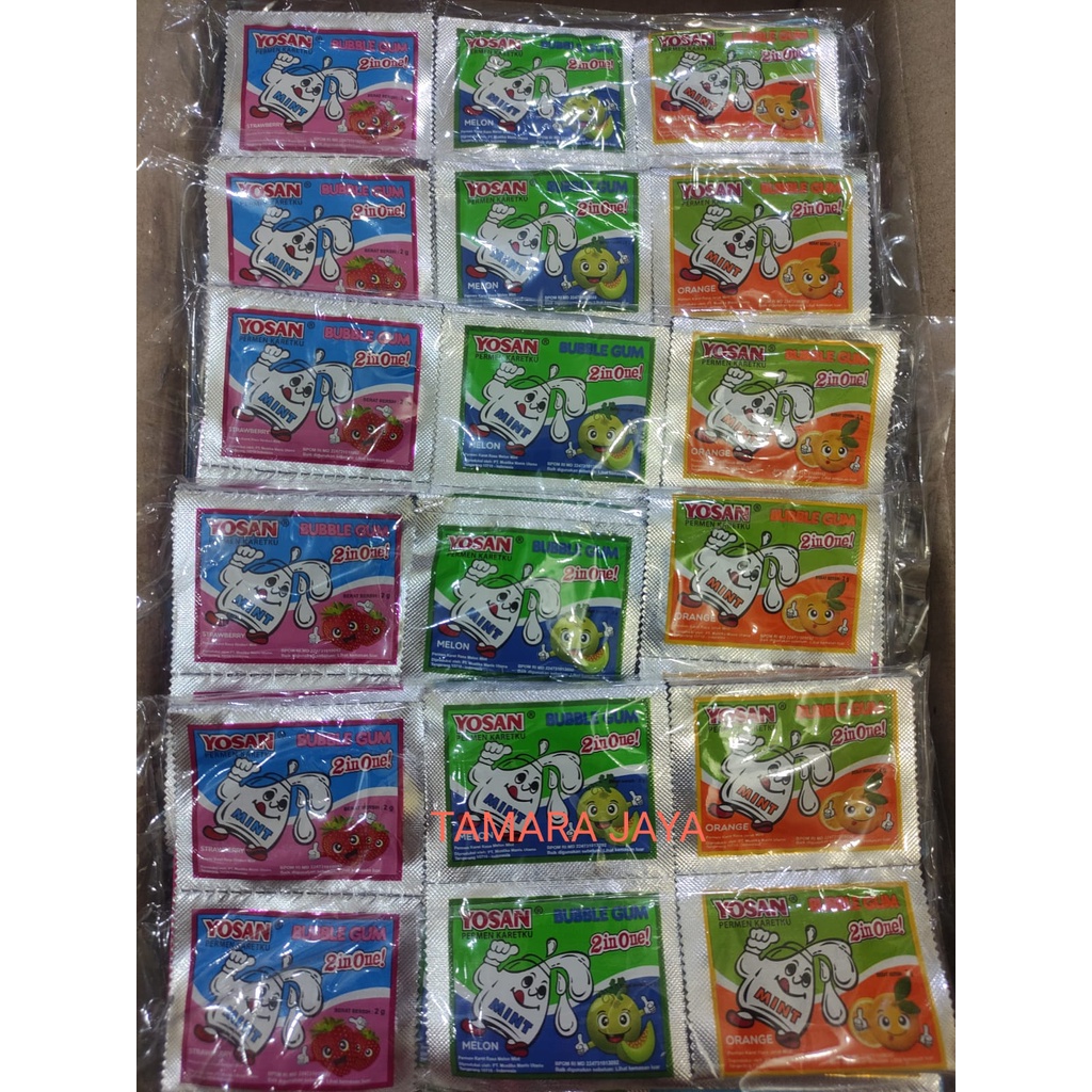 

PERMEN YOSAN 2 IN ONE ISI 24 PCS