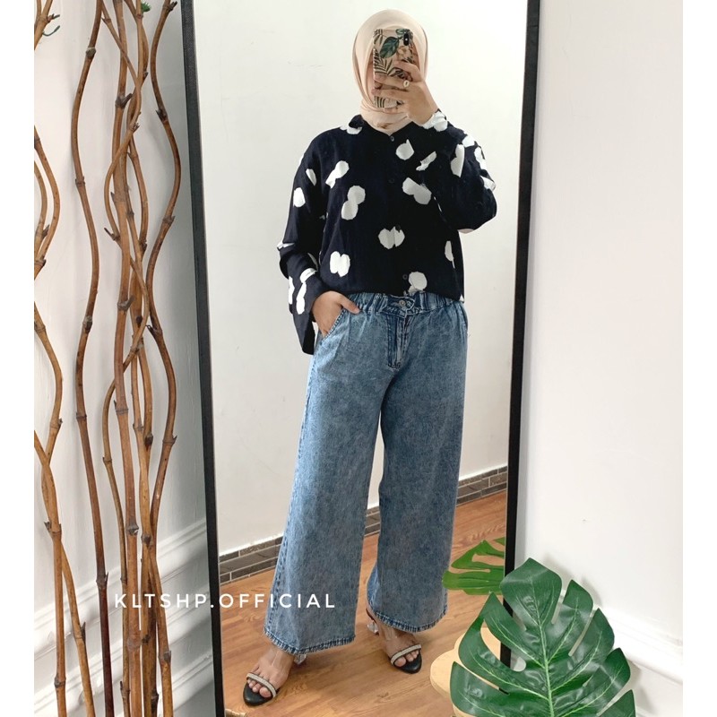 GEONA KULOT / KULOT JEANS / KULOT JEANS WANITA /