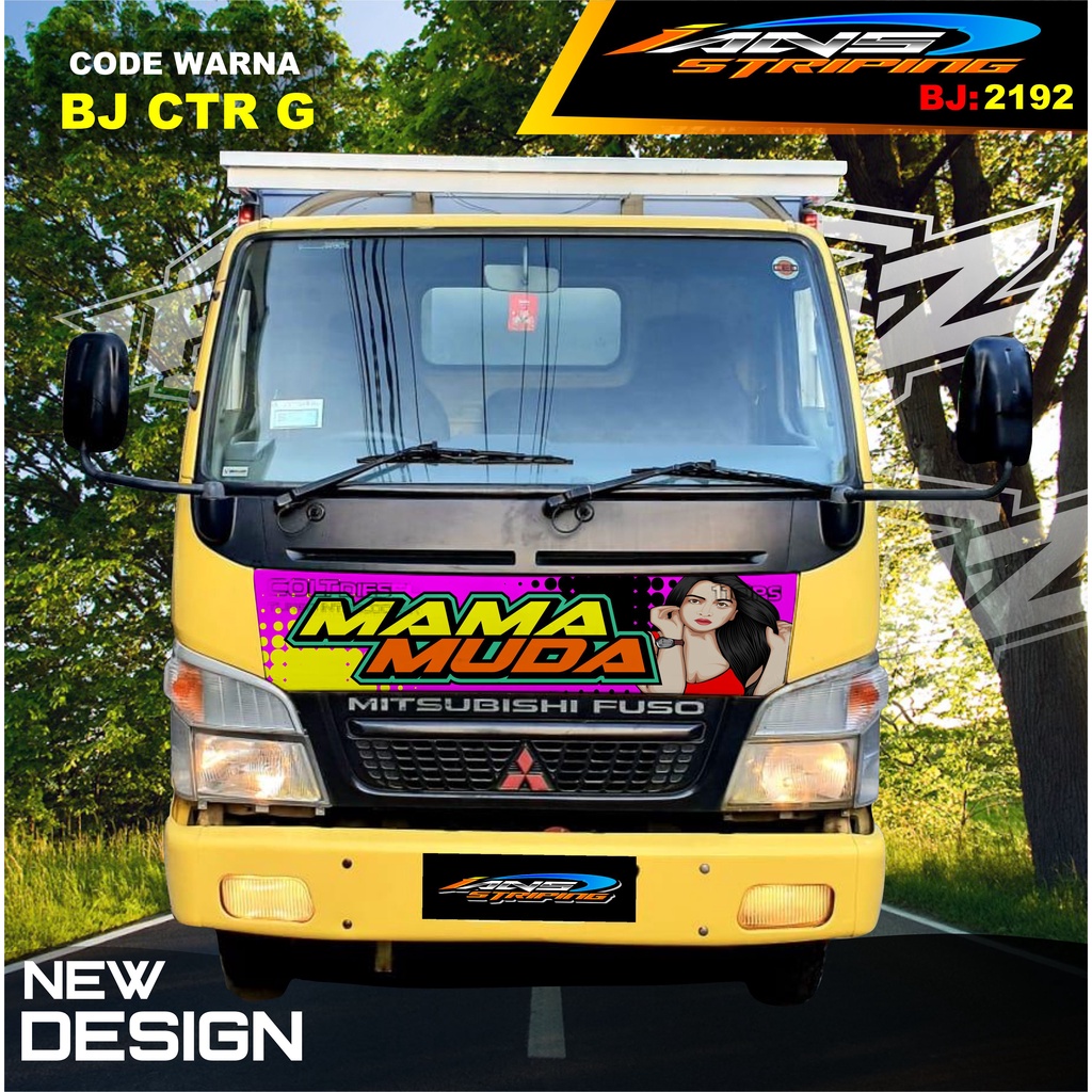 STICKER VARIASI KAP DEPAN TRUK FUSO / STIKER KABIN TRUK RAGASA,UMPLUNG / STIKER KAP CUP DEPAN TRUK DINA,FUSO