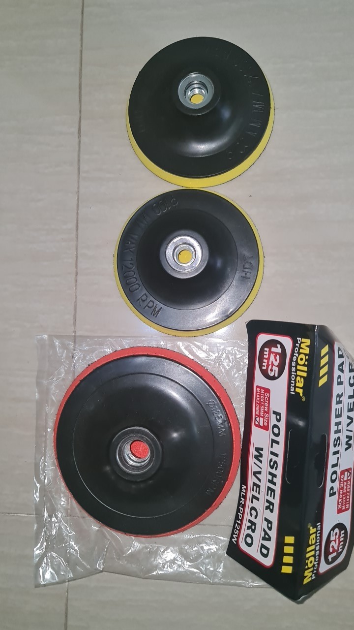 Mollar Polisher Velcro Pad Sanding Disc 5 Inch Tatakan Amplas Bulat