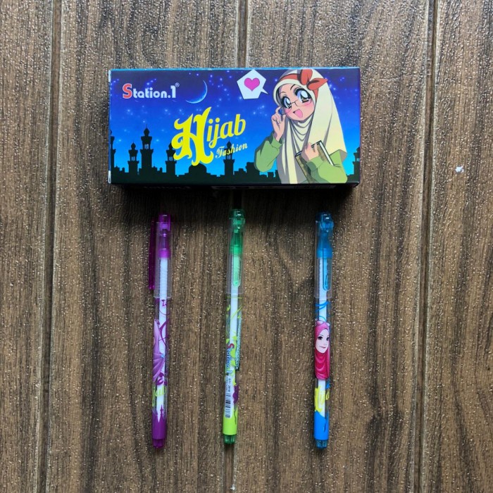 

Pulpen Gel Station-1 Hijab & Doraemon 1box - Hijab