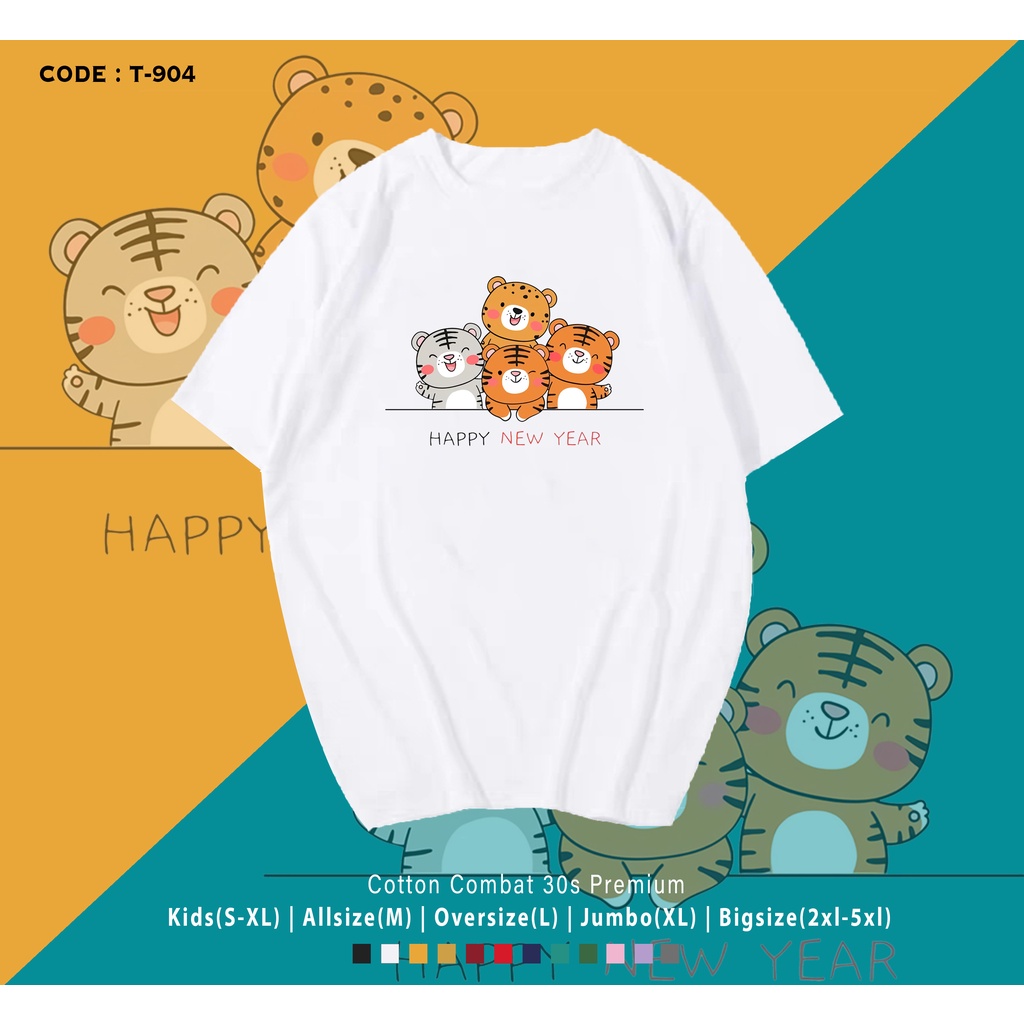 FREE CUSTOM NAMA -  T-SHIRT IMLEK / KAOS TAHUN MACAN / KAOS KEMBARAN KELUARGA TERMURAH / CYN