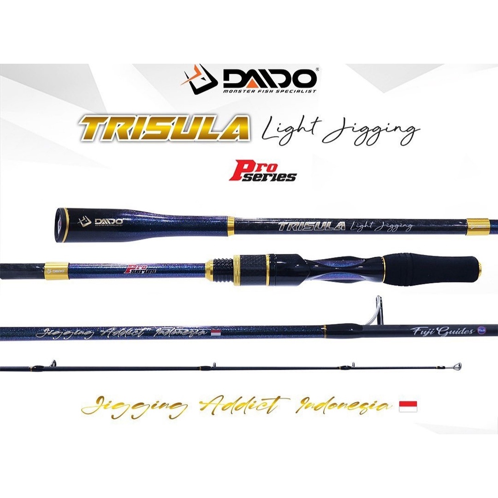 Joran Pancing Daido Trisula Pro Series 180cm (PE1-3 / PE2-4 ) Fuji Light Jigging - Engkus Fishing