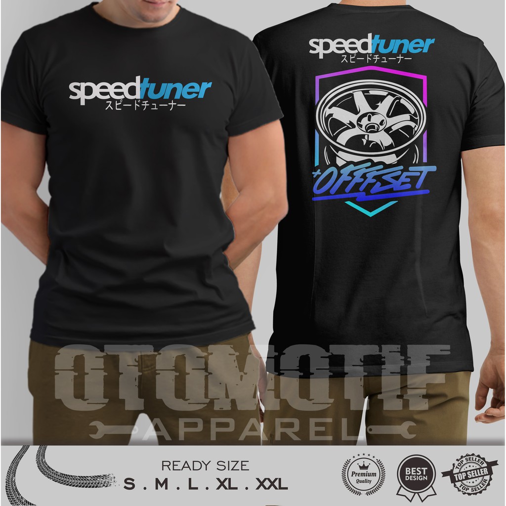 KAOS OTOMOTIF SPEEDTUNER VELG OFFSET SERIES 01