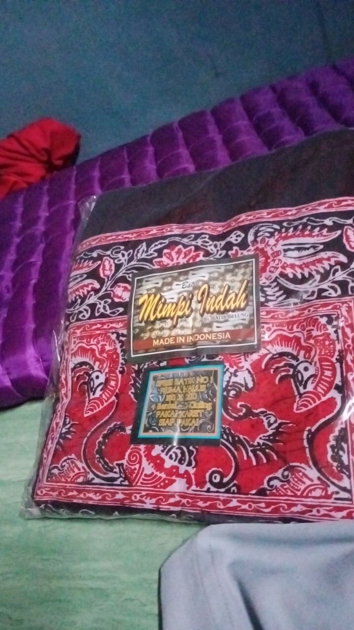 Sprei Batik Pekalongan Seprei Motif Cuwiri Exclussive Ukuran 180x200 Bantal 4 Guling 2