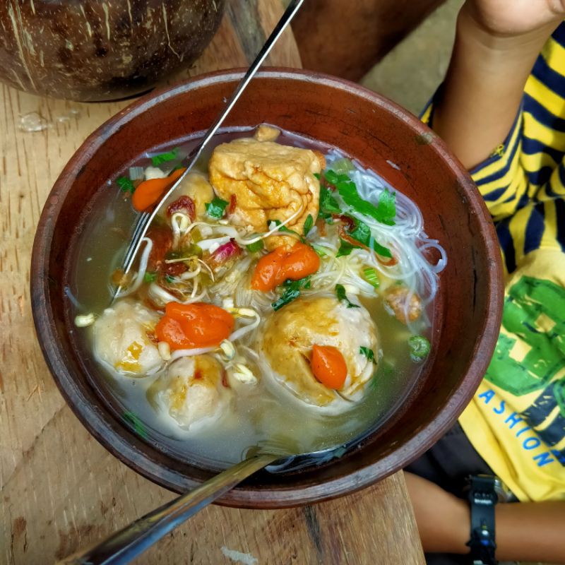 Mangkok Mie Ayam Bakso Tanah liat uk.15cm