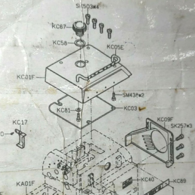 KC67 + KC58 Kaca Oil Dan Seal 747A / 700F