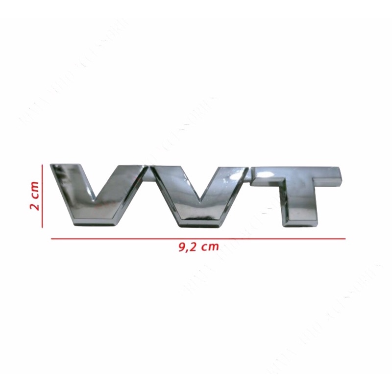 Emblem Mobil Logo TuLisan Suzuki VVT Chrome