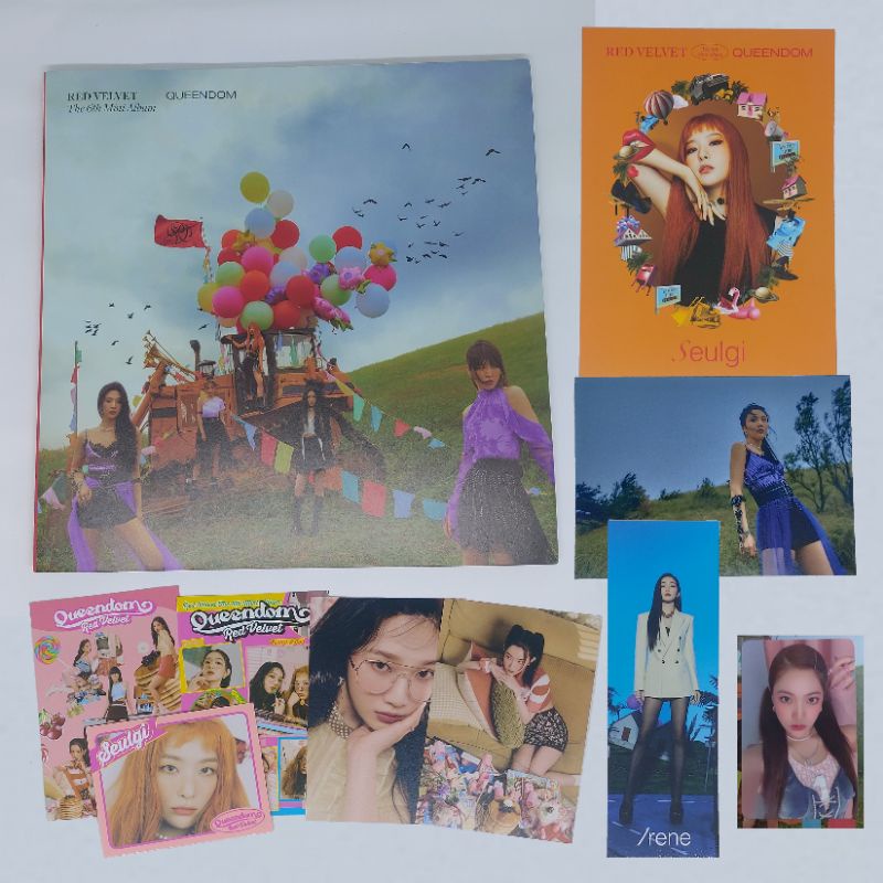 red velvet queendom album pb bookmark potrait postcard irene joy seulgi wendy pc yeri queens girls v