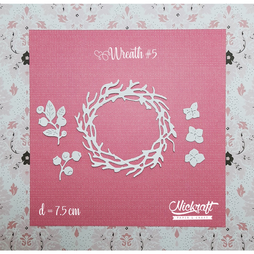 

WREATH #5 - Hiasan Scrapbook Daun Kertas Die Cut Leaves