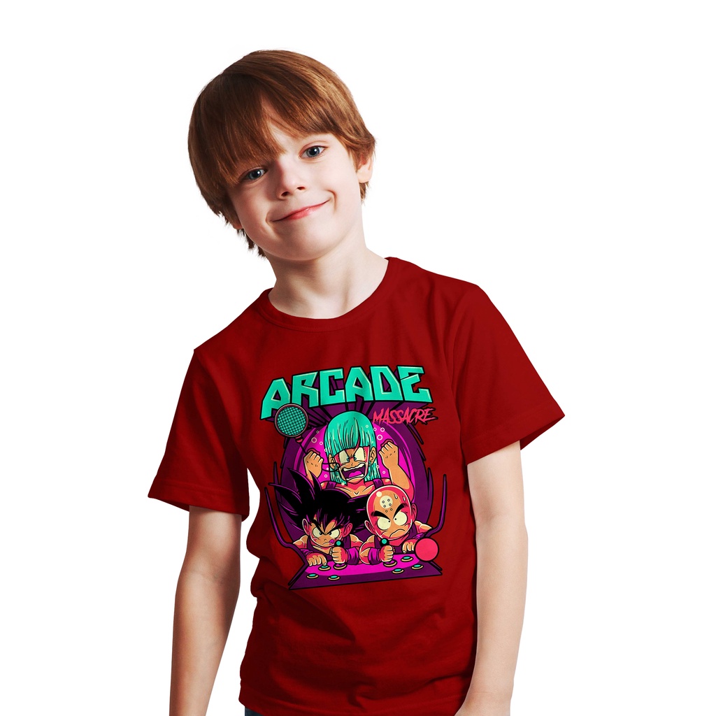 T-SHIRT ANAK GOHAN ARCADE MASSACRE PREMIUM DISTRO PRO X