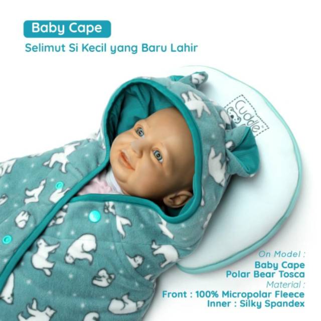 CUDDLEME BABYCAPE SELIMUT JAKET BOLAK BALIK MANTEL KOREA KADO BAYI-2