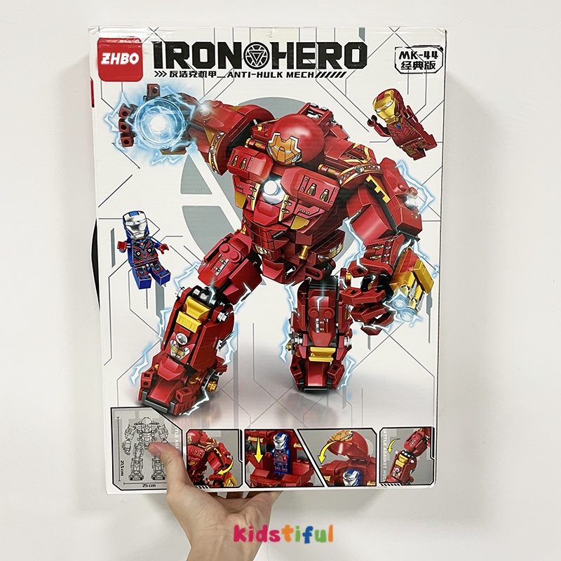 586Pcs Anti-Hulk Armor Iron Man Mainan Edukasi Anak Mainan Anak Laki Laki