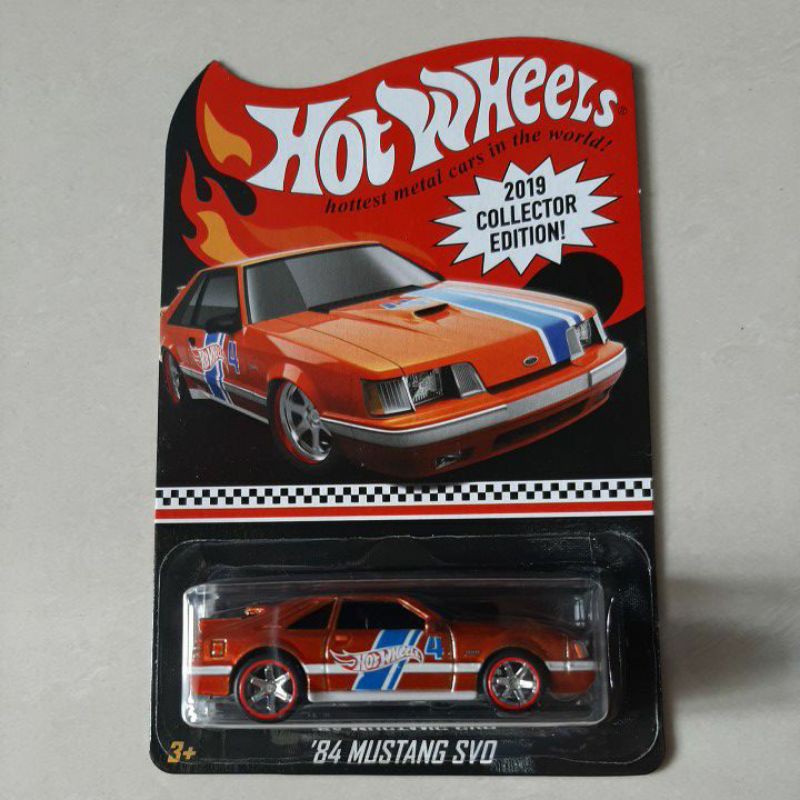 Hot wheels 84 Mustang SVO 2019 Collector Edition Ban karet free protector