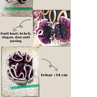 ➼ Jepit jepitan cepol ikat rambut hijab jumbo jepitan rambut cepolan ۞