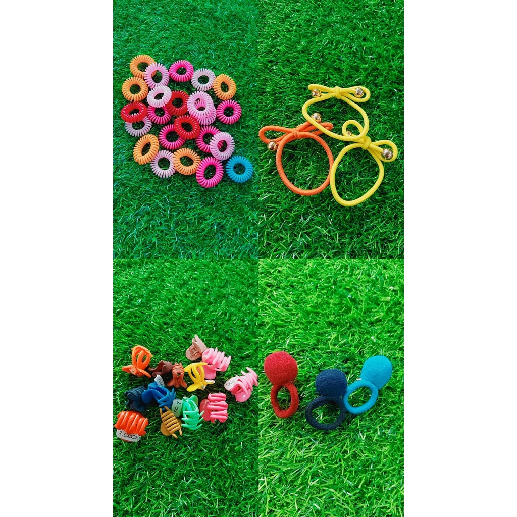 Karet Kucir Spiral / Ikat Rambut / Jepit Mini