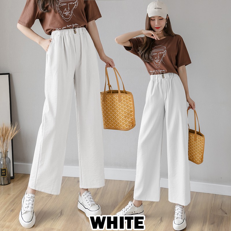 KARAKOREA 624 B Linen Highwaist Kulot/Kulot Linen Premium/Celana Kain/Celana Kerja/Cullote/celana wanita/celana kulot/Celana korea/kulot korea/Celana linen/Pants korea