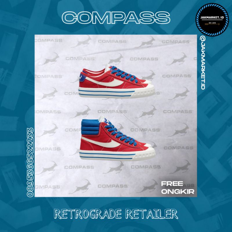 [ORIGINAL] COMPASS RETROGRADE RED RETAILER [BNIB]