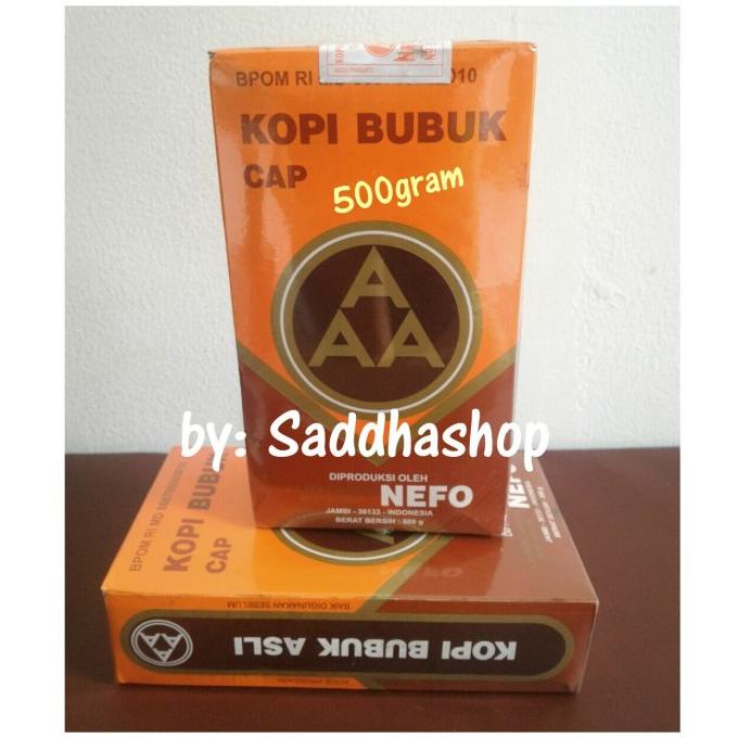 

Kopi Murni Bubuk Hitam Excelsa Nikmat Asli Cap Aaa Nefo Jambi 500Gram