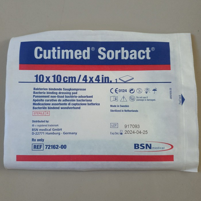 Cutimed Sorbact Dressing Pad 10x10 / 4×4 in. "BSN"