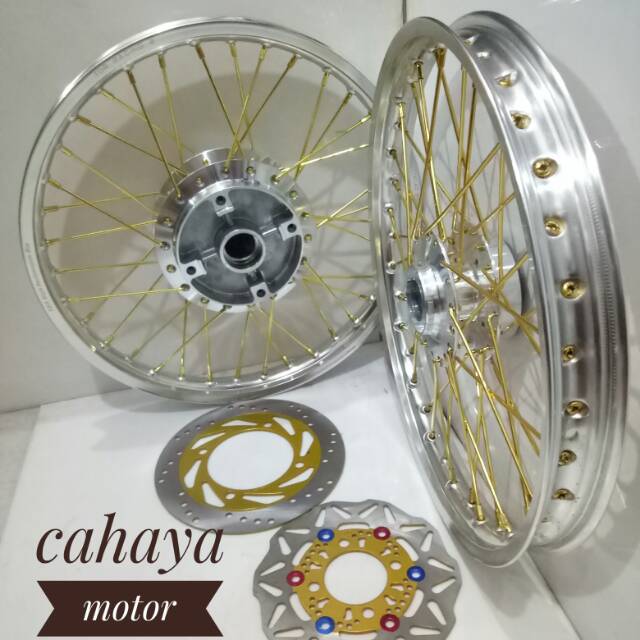 Paket Murah Velg Tdr Original Paket Velg Tromol Jari Cakram Plus Rakit Motor Ninja R - Ninja RR