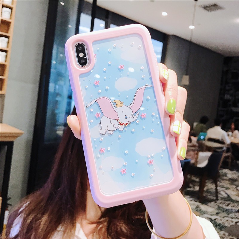 Casing iPhone Gajah Terbang Dumbo iPhone 7plus 6 splus Case iPhone8plus Case Kartun iPhone 6 6 s 7 8 Plus X XS 11 Pro Max ProMax Pelindung Mobile cover