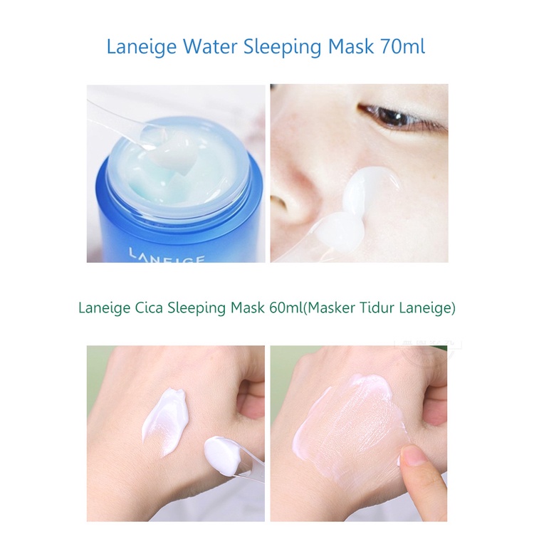 【 Korea】Laneige Water Sleeping Mask 70ml /LANEIGE Cica Sleeping Mask 60ml (Special Care) 100% Original