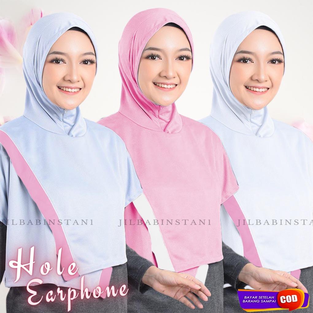 Jilbab Olah Raga Dry Fit- Hijab Sporty - Renang Olahraga Lari Senam Yoga Running Jogging Sepeda-5