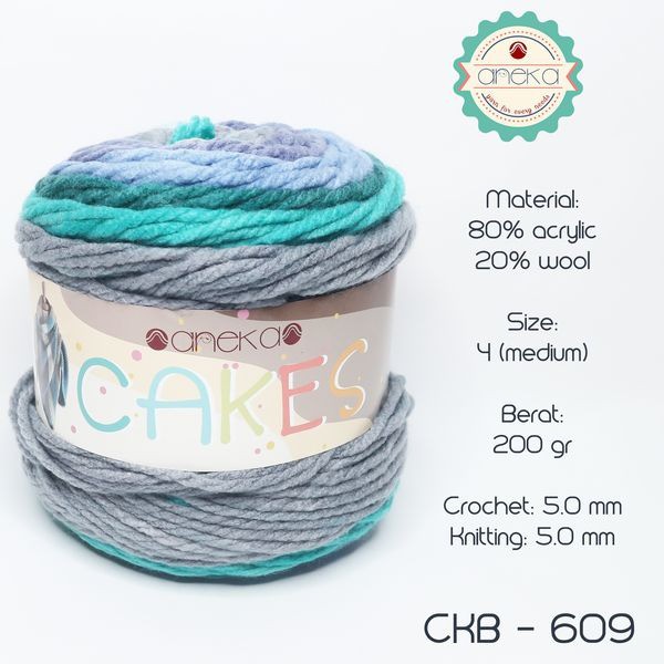 BENANG ANEKA CAKE / CAKES YARN - 609